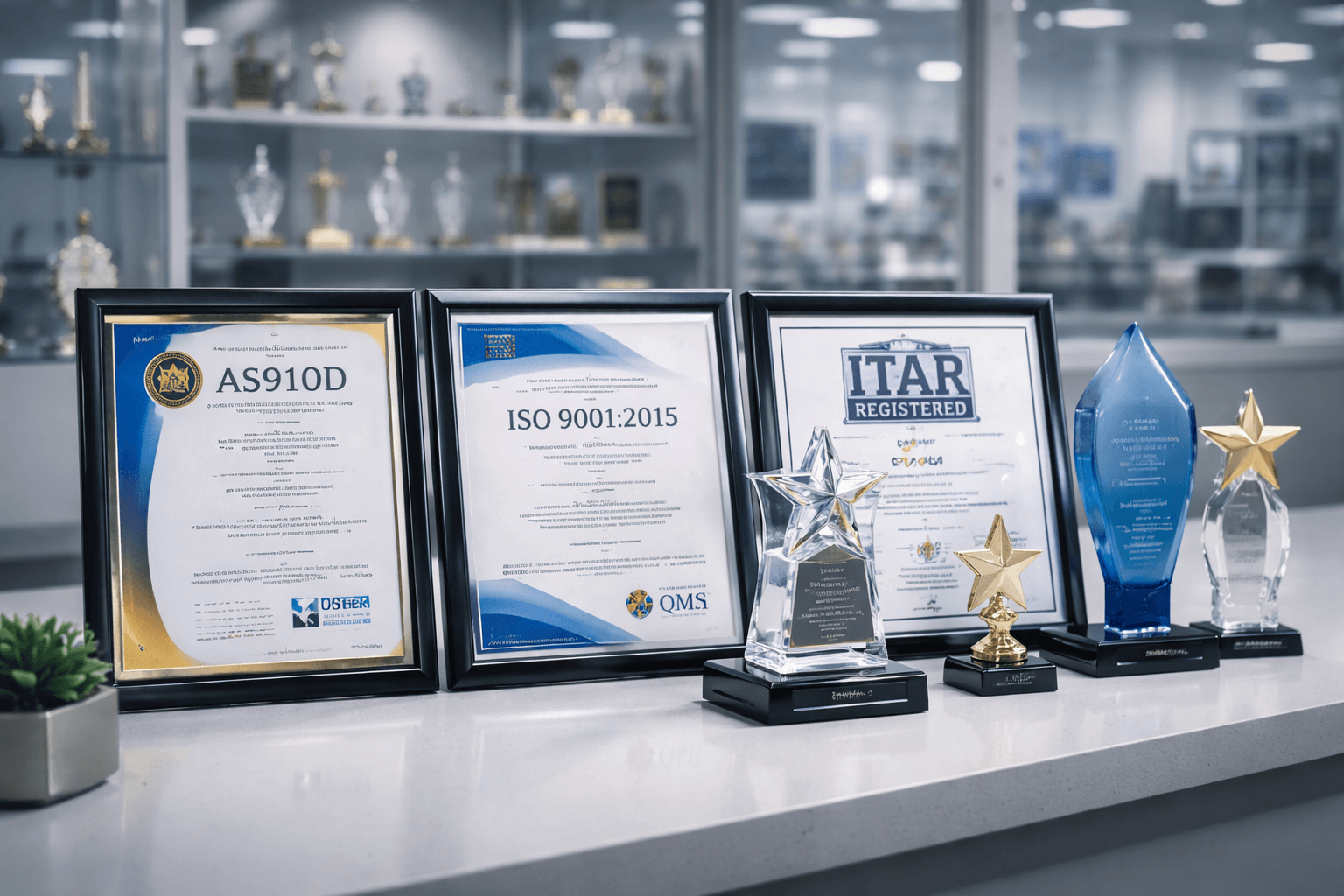 Manufacturing certifications and quality awards