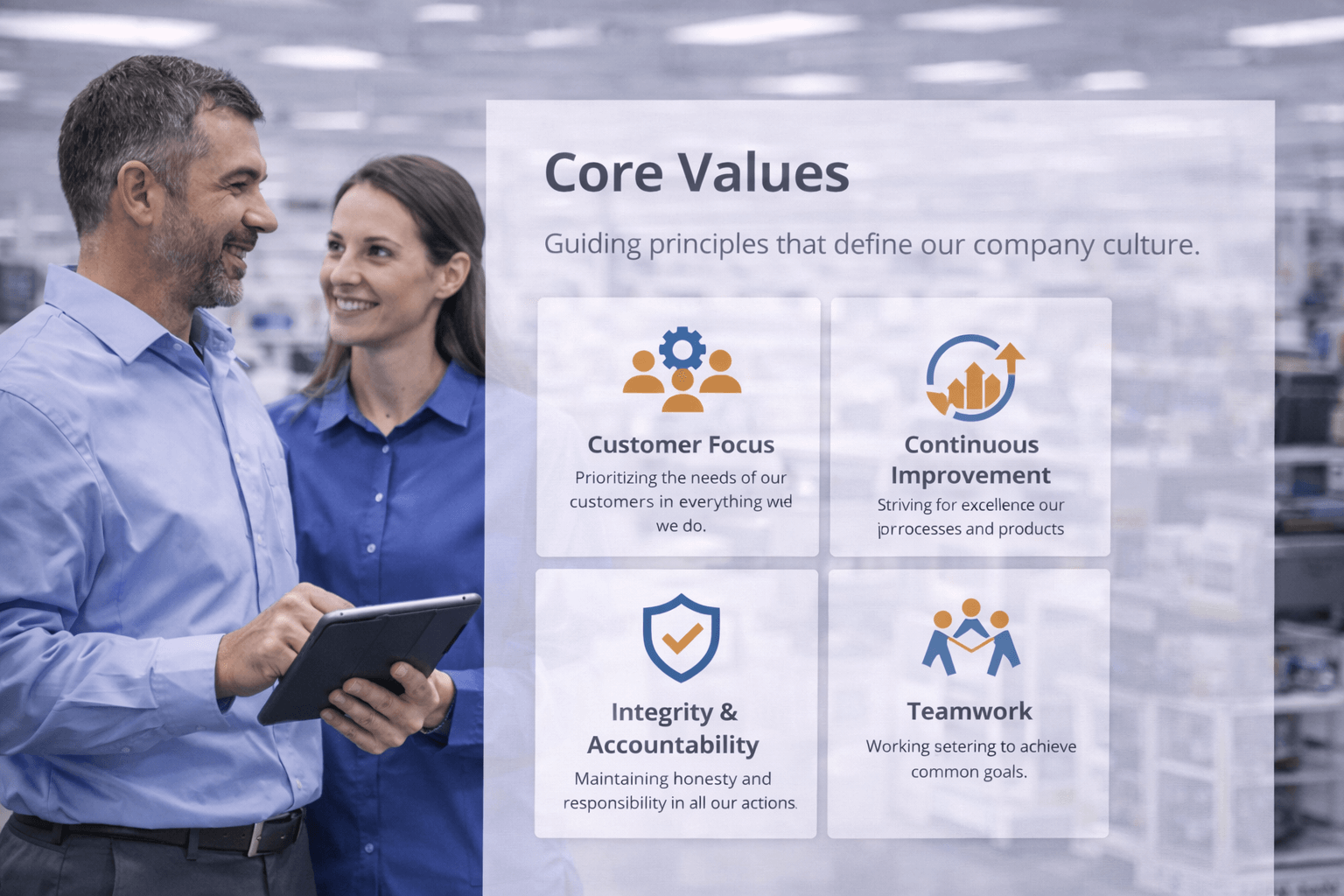 Company core values and team culture